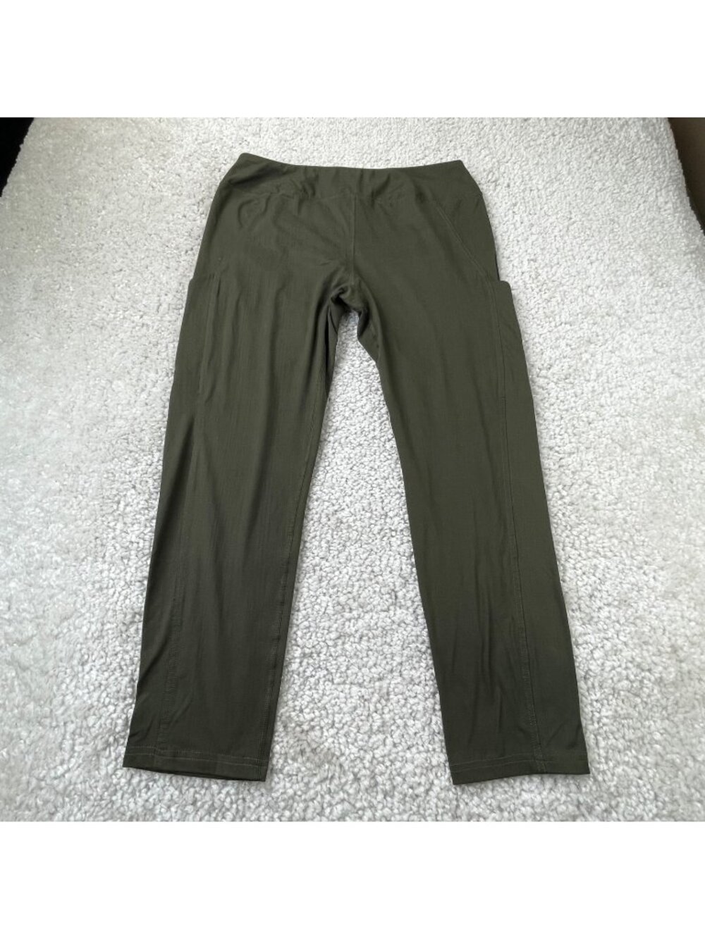 Lululemon Softy Suedey High Rise Pocket Tight Olive Green Womens 10